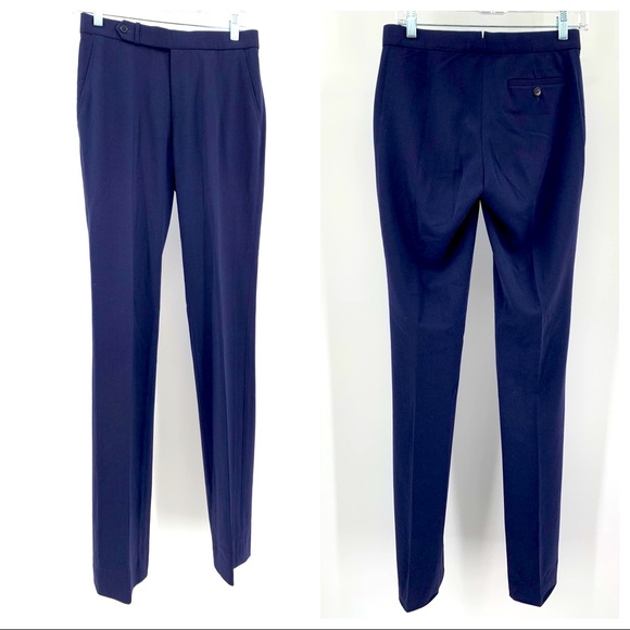 Ralph Lauren Pants - Ralph Lauren Black Label Navy Wool Blend Pants